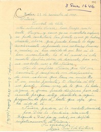 [Carta] 1948 nov. 22, Talca, Chile [a] Gabriela Mistral