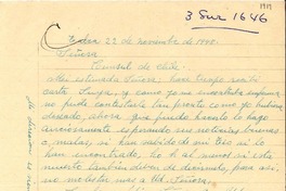 [Carta] 1948 nov. 22, Talca, Chile [a] Gabriela Mistral