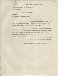 [Carta] 1952 nov. 15, Napoli, [Italia] [a] Rodolfo de Negri di San Pietro, Trento, [Italia]