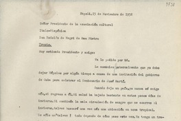 [Carta] 1952 nov. 15, Napoli, [Italia] [a] Rodolfo de Negri di San Pietro, Trento, [Italia]