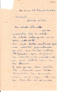 [Carta] 1949 dic. 4, La Serena, [Chile] [a] Gabriela Mistral