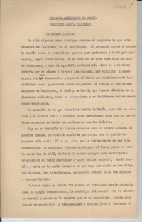 Hispanos-americanos en París : Francisco García Calderón