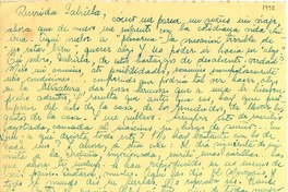 [Carta] 1950 oct. 9, Santiago, Chile [a] Gabriela [Mistral]