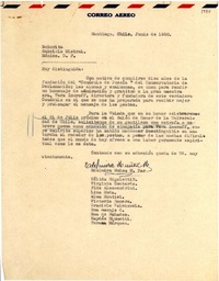 [Carta] 1950 jun, Santiago, Chile [a] Gabriela Mistral, México D.F