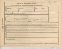 [Telegrama] 1945 nov. 21, [Brasil] [a] César Godoy Urrutia, Santiago, Chile