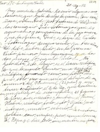 [Carta] 1952 ago. 20, Santiago, Chile [a] Gabriela Mistral