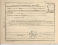 [Telegrama] 1945 dic. 13, Petrópolis [a] Germán de Elizalde, Río de Janeiro