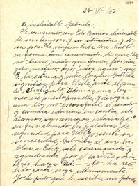[Carta] 1952 sept. 9, Santiago [a] Gabriela Mistral