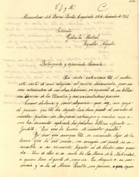 [Carta] 1952 nov. 28, Coquimbo, [Chile] [a] Gabriela Mistral, Rapallo, Italia