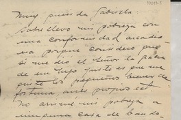 [Carta] [1935, España] [a] Gabriela Mistral