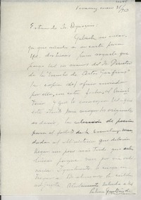 [Carta] 1950 ene. 31, Veracruz, [México] [a] Luis Oyarzún