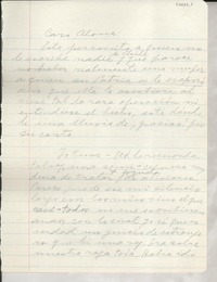 [Carta] [1954 ó 1957], Roslyn Harbor, New York, [EE.UU.] [a] Alone, Santiago, Chile