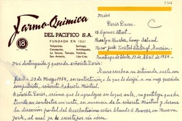 [Carta] 1954 abr. 13, Santiago, Chile [a] Doris Dana, Nueva York