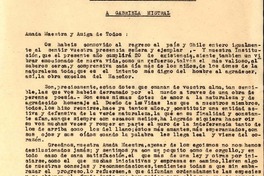 [Carta] 1954 sept. 17, Santiago, Chile [a] Gabriela Mistral