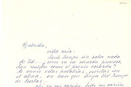 [Carta] [1955], Chillán, Chile [a] Gabriela Mistral