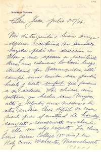 [Carta] 1946 jun. 28, San Juan, Puerto Rico [a] [Gabriela Mistral]