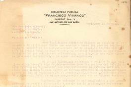 [Carta] 1945 nov. 26, San Antonio de los Baños, [Cuba] [a] Gabriela Mistral, Consulado de Chile, Petrópolis, Brasil