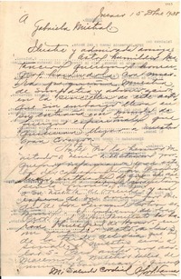 [Carta] 1938 dic. 15, La Habana [a] Gabriela Mistral