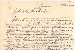 [Carta] 1938 dic. 15, La Habana [a] Gabriela Mistral