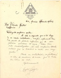 [Carta] 1947 dic. 28, Marianao, Cuba [a] Gabriela Mistral, California