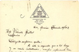 [Carta] 1947 dic. 28, Marianao, Cuba [a] Gabriela Mistral, California