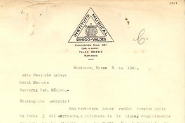[Carta] 1949 mar. 8, Marianao, [Cuba] [a] Consuelo Saleva, Veracruz