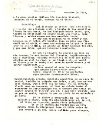 [Carta] 1951 oct. 5, Camajuani, Cuba [a] Gabriela Mistral