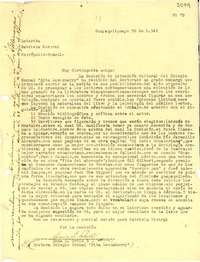 [Carta] 1942 mayo 30, Guayaquil, [Ecuador] [a] Gabriela Mistral, Petrópolis, Brasil