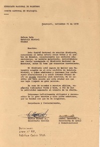 [Carta] 1938 sept. 21, Guayaquil [a] Gabriela Mistral, Guayaquil