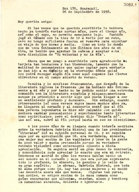 [Carta] 1938 sept. 26, Guayaquil [a] Gabriela Mistral