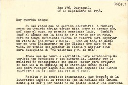 [Carta] 1938 sept. 26, Guayaquil [a] Gabriela Mistral