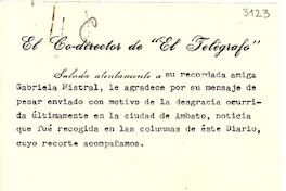 [Carta] 1949 ago. 12, Guayaquil [a] Gabriela Mistral
