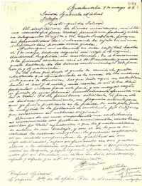 [Carta] 1949 mayo 1, Guatemala [a] Gabriela Mistral, Jalapa, [México]