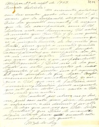 [Carta] 1943 sept. 29, México [a] Gabriela Mistral
