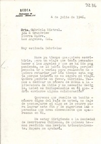 [Carta] 1946 jul. 4, México D. F. [a] Gabriela Mistral, Los Ángeles, California
