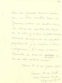 [Carta] 1946 jun. 20, México [a] Gabriela Mistral