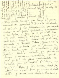 [Carta] 1946 ago. 10, México [a] Gabriela Mistral