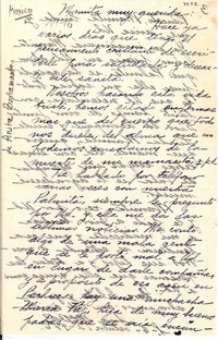 [Carta] 1946 oct. 12, Pachuca [a] Gabriela Mistral