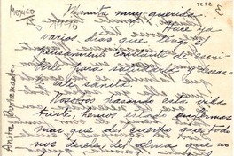 [Carta] 1946 oct. 12, Pachuca [a] Gabriela Mistral