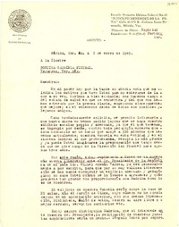 [Carta] 1949 ene. 2, Mérida, México [a] Gabriela Mistral, Veracruz, México