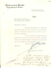 [Carta] 1947 feb. 4, [México] [a] Gabriela Mistral, Los Ángeles
