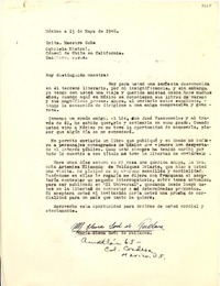 [Carta] 1948 mayo 13, México [a] Gabriela Mistral, California, [EE.UU.]