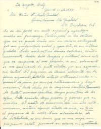 [Carta] 1948 jun. 11, Los Angeles, Calif., [EE.UU.] [a] Gabriela Mistral, Santa Bárbara, Cal., [EE.UU.]
