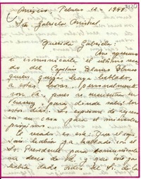 [Carta] 1949 feb. 12, México [a] Gabriela Mistral