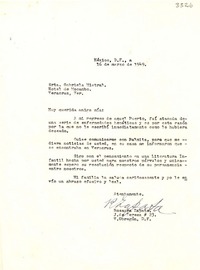 [Carta] 1949 mar. 16, México D.F [a] Gabriela Mistral