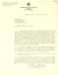 [Carta] 1949 jun. 16, Veracruz, Ver., [México] [a] Gabriela Mistral, Hotel México, Jalapa, Enríquez, Ver., [México]