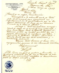 [Carta] 1949 mar. 25, Huamantla, [México] [a] Consuelo Saleva, Veracruz