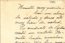[Carta] [1949], [México] [a] [Gabriela Mistral]