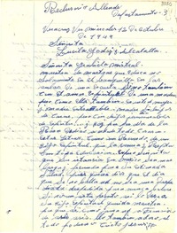 [Carta] 1949 oct. 12, Veracruz [a] Gabriela Mistral