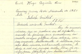 [Carta] 1950 dic. 14, Veracruz [a] Gabriela Mistral, EE.UU.